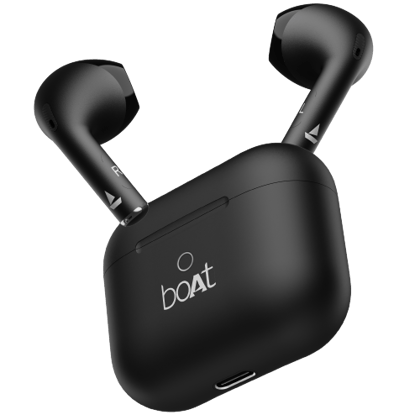 boAt Airdopes Alpha | True Wireless Earbuds with 35 Hours Playback, 13mm Drivers, ENx™ Tech, ASAP™ Charge, IWP™ Technology Jet Black boAt Airdopes Alpha | True Wireless Earbuds with 35 Hours Playback, 13mm Drivers, ENx™ Tech, ASAP™ Charge, IWP™ Technology Jet Black