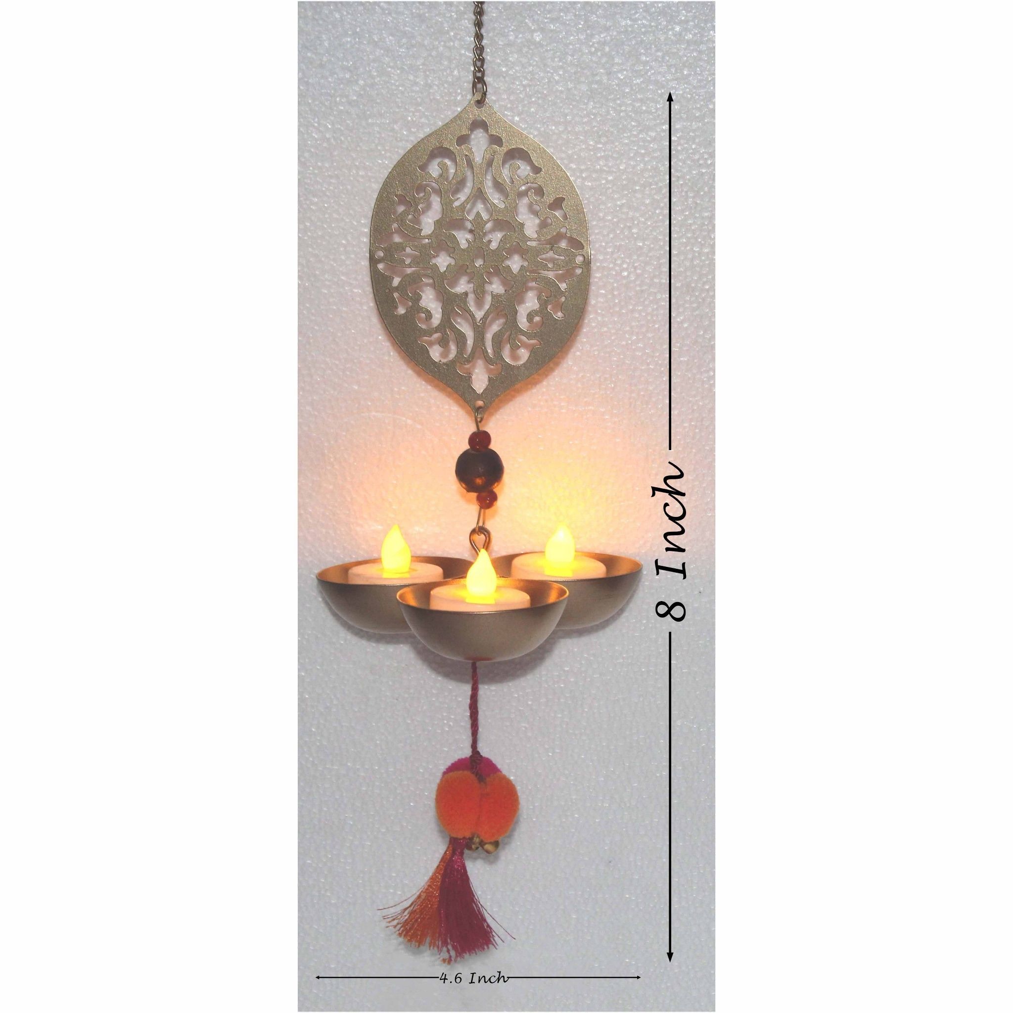 Iron Wall Hanging Candle Holder (IMAS149 A)