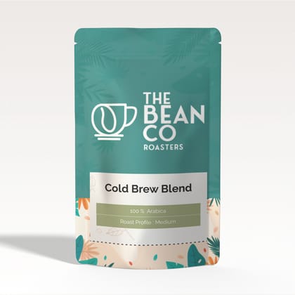 THE BEAN CO Cold Brew Blend | Medium Roast | Roasted Coffee Beans | 100% Arabica (Whole Bean, 1 Kg)