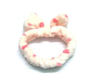 Nawani Facial Spa Makeup Cleansing Cute Bow Velvet Elastic Headband