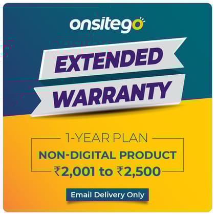 Onsitego 1 Year Extended Warranty for Non-Digital Products from Rs. 2001-2500 (Email Delivery - No Physical Kit) Onsitego 1 Year Extended Warranty for Non-Digital Products from Rs. 2001-2500 (Email Delivery - No Physical Kit) - Multicolor