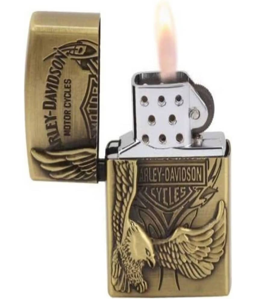 Kadio Gold Aluminium Cigarette Lighter ( Pack of 1 )