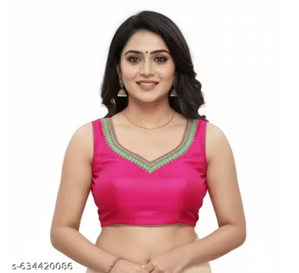 Sleeve less ,Rane les Design double set blouse