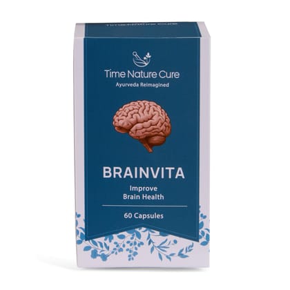 Time Nature Cure Brainvita Ayurvedic Brain Health Supplement, 60 Capsules Time Nature Cure Brainvita Ayurvedic Brain Health Supplement, 60 Capsules