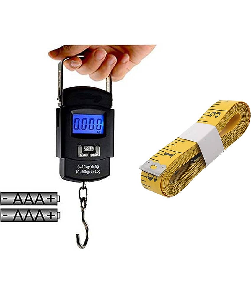 Lenon Digital Luggage Weighing Scales Weighing Capacity - 50 Kg with 152 CM INCHI TAPE