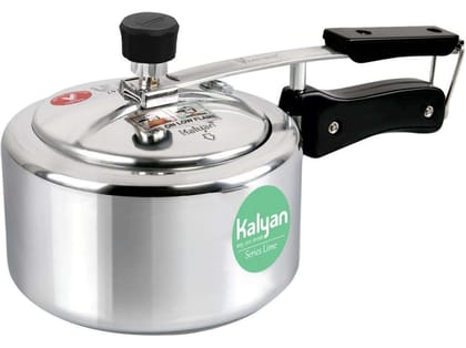 Kalyan Classic Induction Base Aluminium Pressure cooker (Innerlid, Lime) - 2 Litre