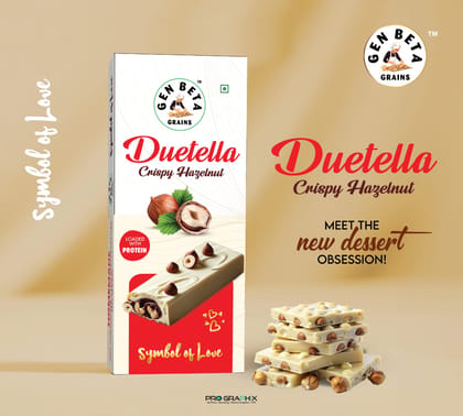 Duetella Crispy Hazelnut   Chocolate  70 G