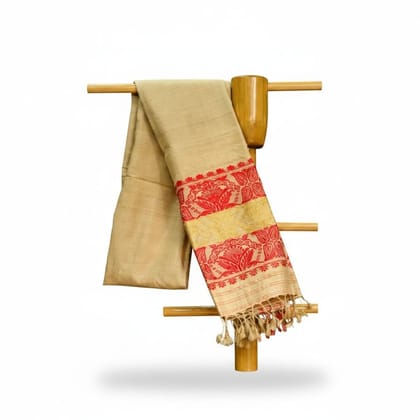 Traditional Assamese Muga Silk Saree