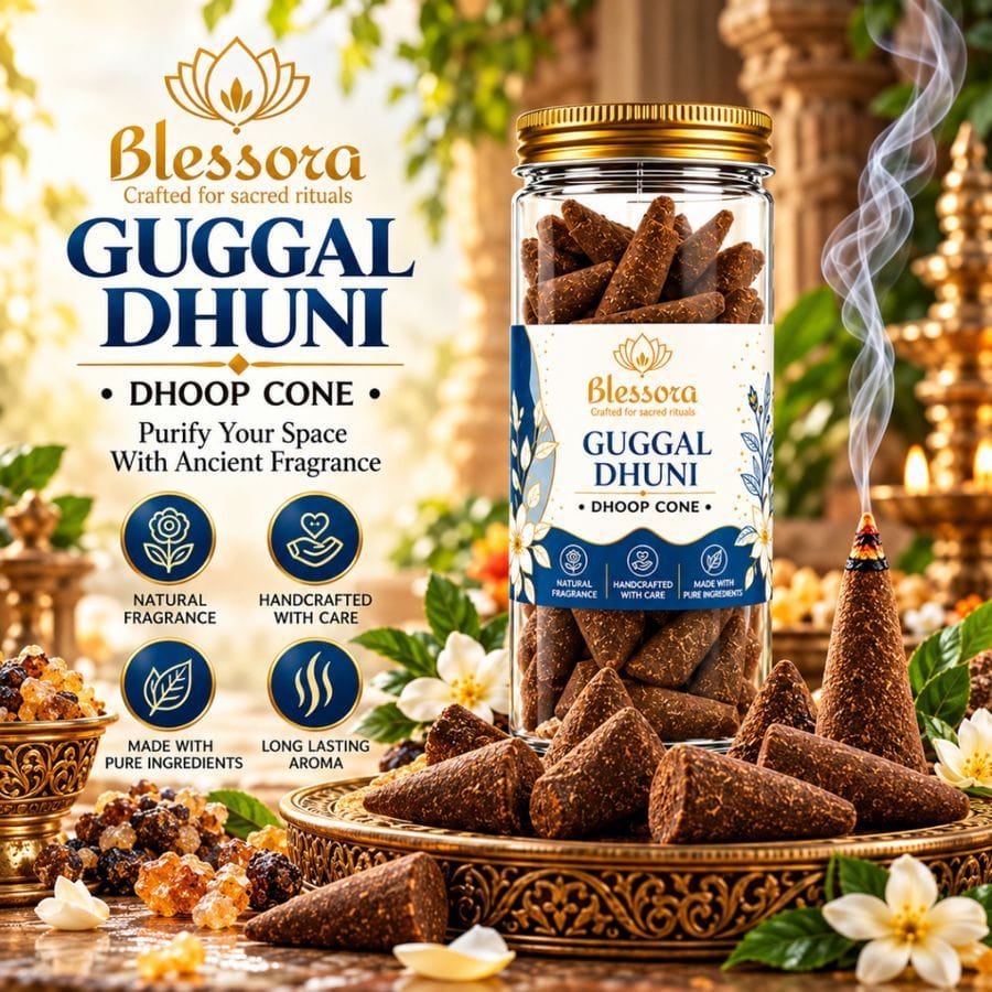 Blessora Guggal Dhuni Dhoop Cones - 40 PC