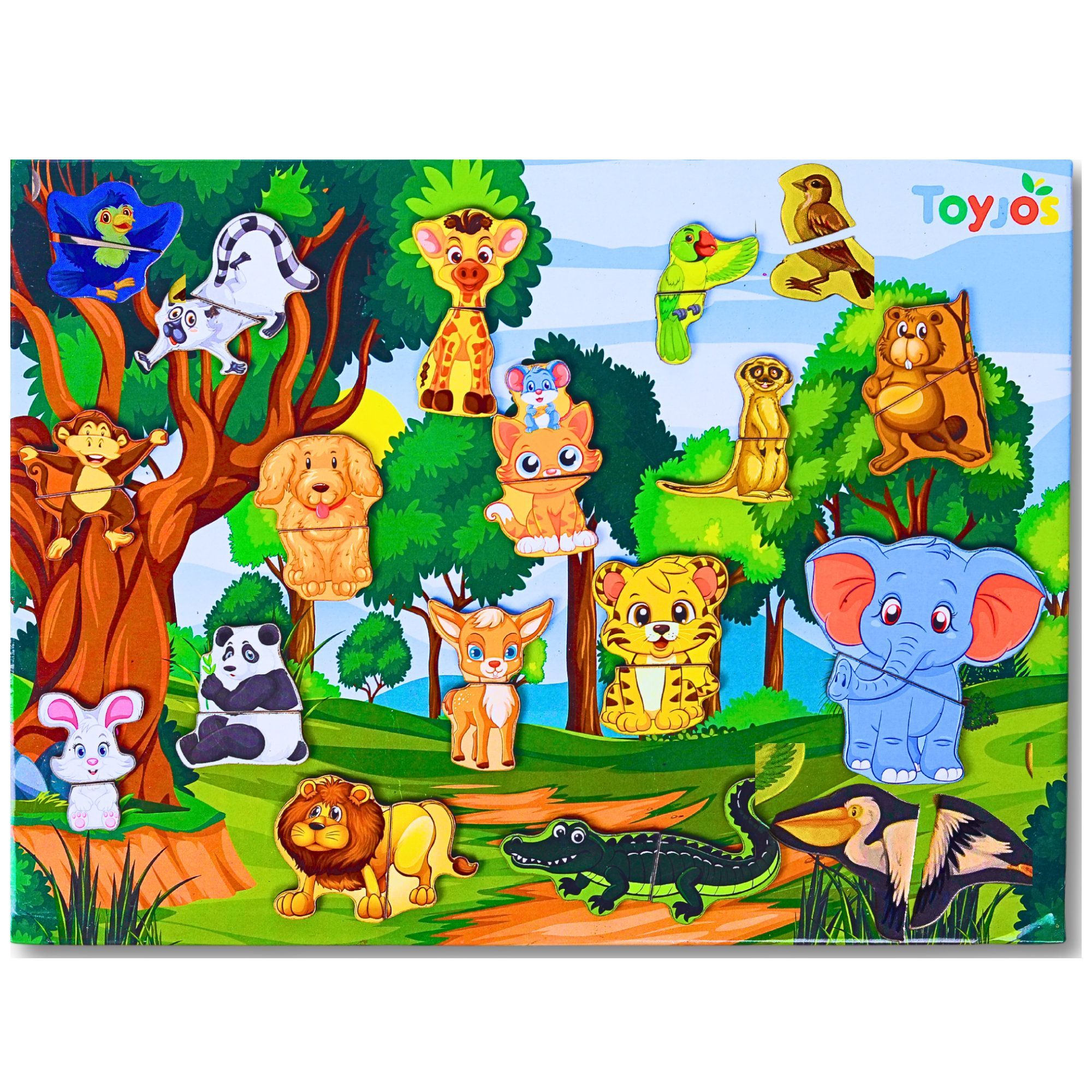 TOYJOS Wooden Solar System Magnetic Puzzle for 2-7 Years Kids | 40 Piece Strong Magnetic Pcs with Board | Educational DIY Science Jigsaw Puzzle Kit Memory Learning Games Birthday Gifts for Boys, Girls