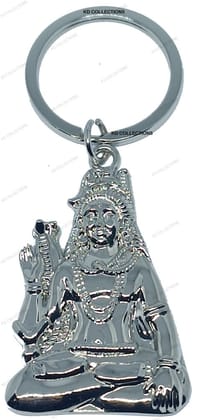 KD COLLECTIONS Lord Shiv Shankar Bholenath Mahadev Mahakaal Adiyogi Keychain – Silver Color – Pack of 1 Keychain KD COLLECTIONS Lord Shiv Shankar Bholenath Mahadev Mahakaal Adiyogi Keychain – Silver Color – Pack of 1 Keychain