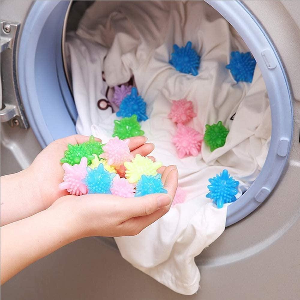 Washer Balls,Reusable Tangle-Free Eco-Friendly Laundry Scrubbing Balls,Solid Colorful Laundry Washing Balls Enhance Your Machine Cleaning Power (12 Pcs) (Round Zing Zag)