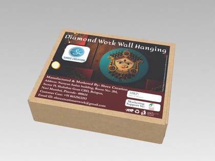 Durga Maa Diamond Work Wall Hanggig