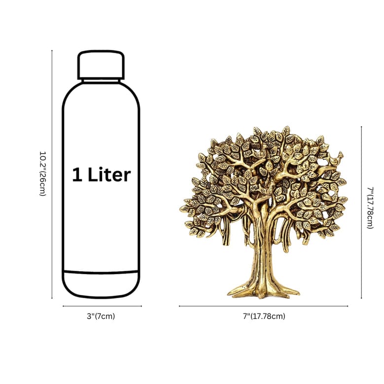 Handcrafted Brass Kalpavriksha Tree for Home Dcor