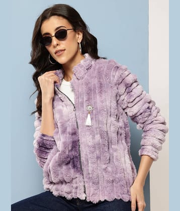 Aarika Women Regular Jacket ( Purple )