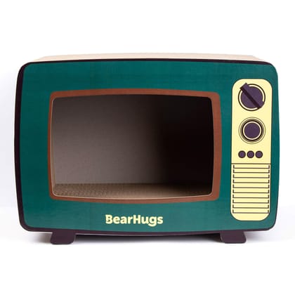BearHugs Retro TV Shape Cat Scratcher BearHugs Retro TV Shape Cat Scratcher