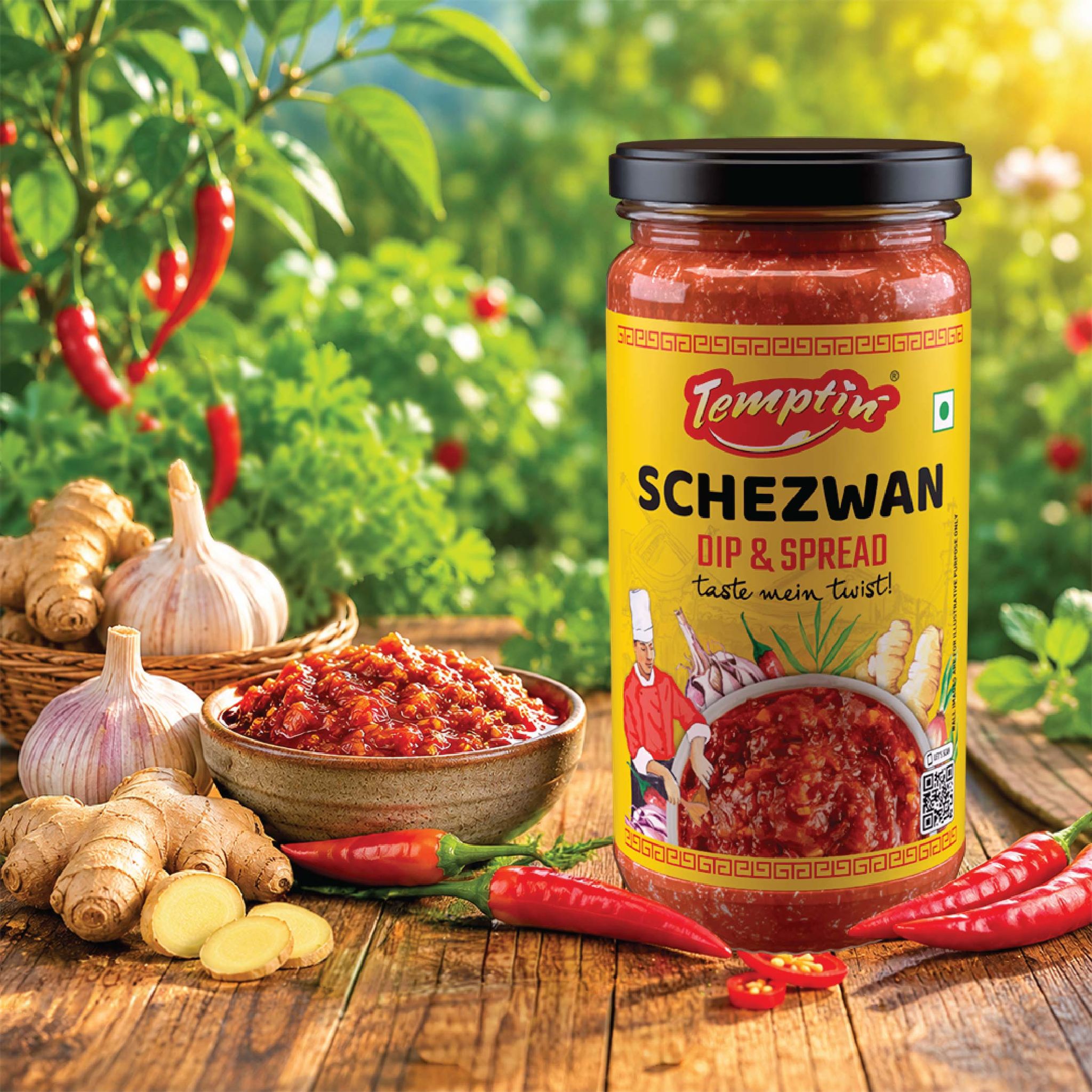 Temptin Schezwan Dip & Spread - 250G X 3 (Pack of 3)