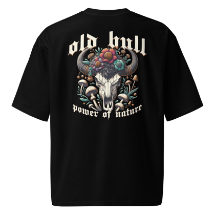 Oversized heavyweight t-shirt (Old Bull, 220 gsm, Black)