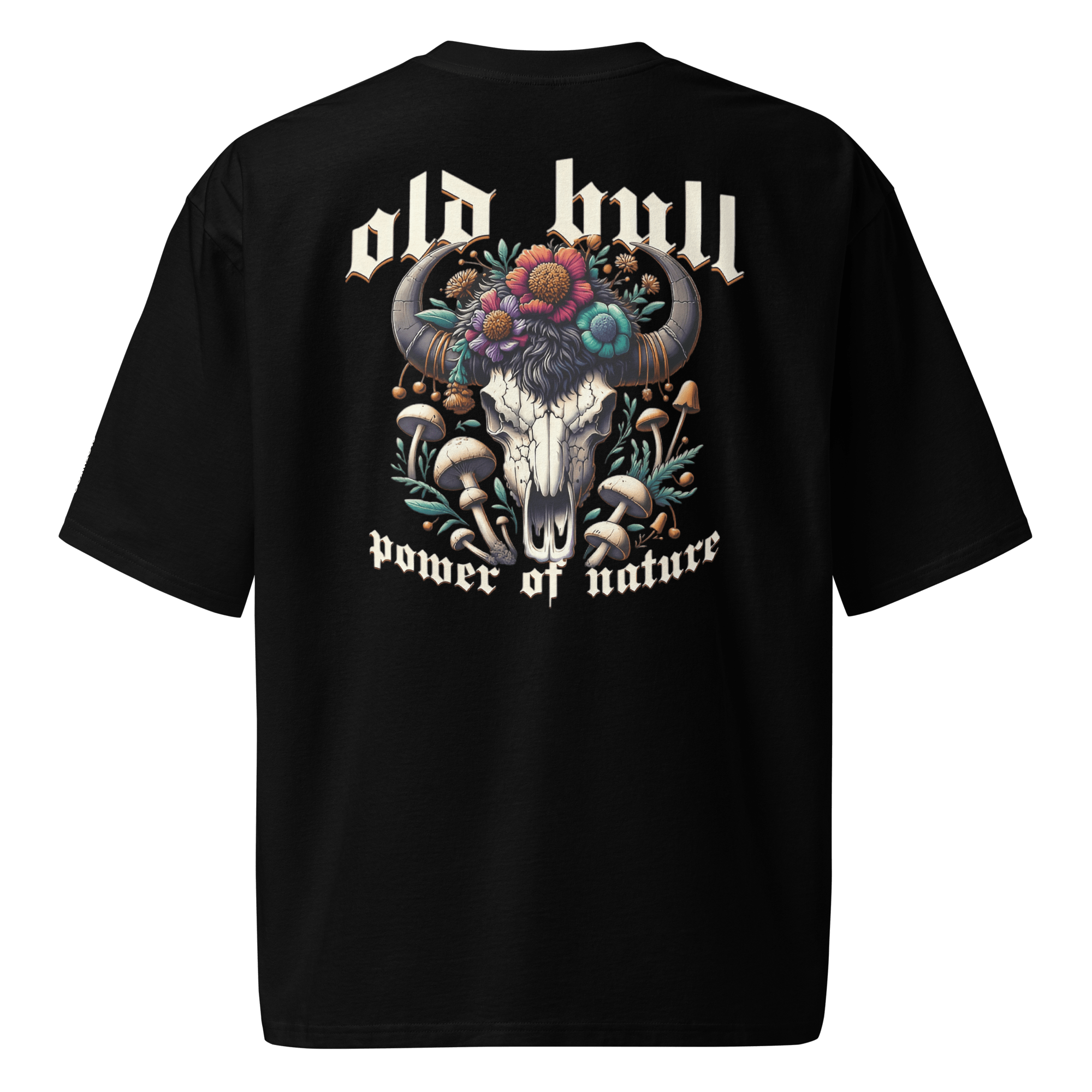 Oversized heavyweight t-shirt (Old Bull, 220 gsm, Black)