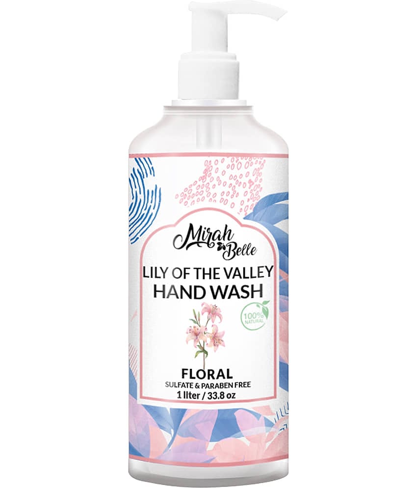 Mirah Belle Lily Of The Valley Bulk Pack For Refill Sulfate Free Hand Wash 1000 mL Pack of 1