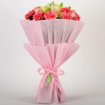 Beautiful Pink Carnation Bouquet