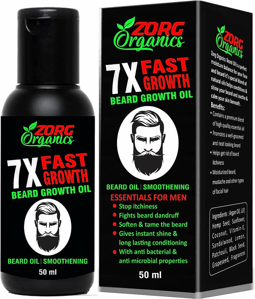 Zorg Organics 7X Growth Beard Oil Hair Oil 50 ml