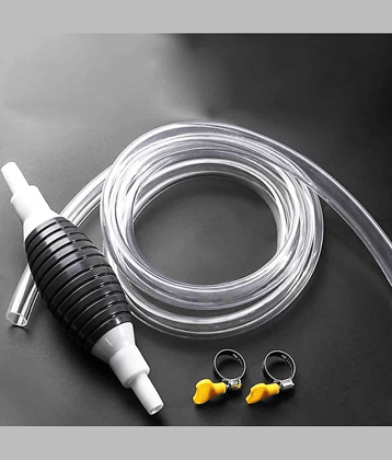 Fuel Transfer Pump Kit - Tank Sucker Latest High Flow Hand Pump Portable Manual Car Fuel Transfer Pump with 2M Hose for Water Fish Tank (2 M)
