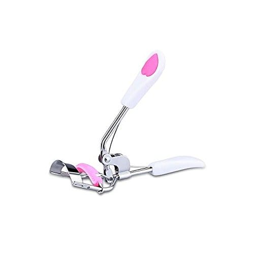 Glamezone White Eyelash Curler with Soft Grip