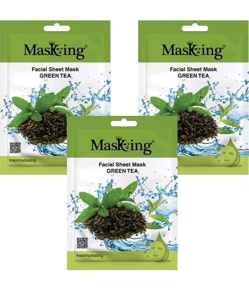 Masking - Fairness Sheet Mask for All Skin Type ( Pack of 3 )