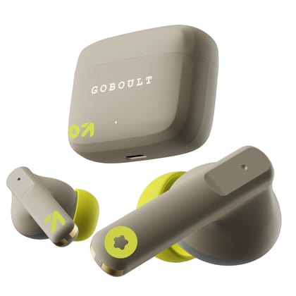 GOBOULT Z60 Made in India Ear Buds Wireless with 60H Playtime, 4 ENC Mics Clear Calling, 50ms Low Latency Gaming, 13mm Bass Driver Earbuds Bluetooth Wireless Earphones (Spring Green) GOBOULT Z60 Made in India Ear Buds Wireless with 60H Playtime, 4 ENC Mi