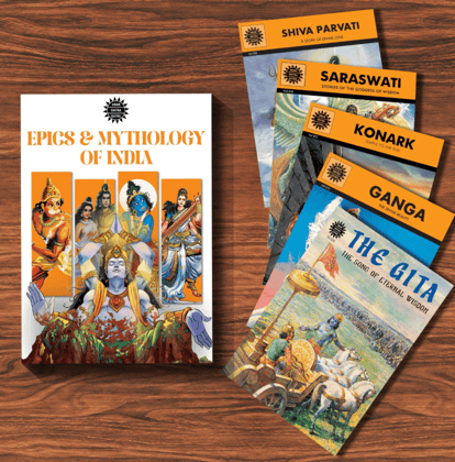 Epics & Mythology – Amar Chitra Katha Pack of 25 (Assorted Tales from Indian Epics and Legends)