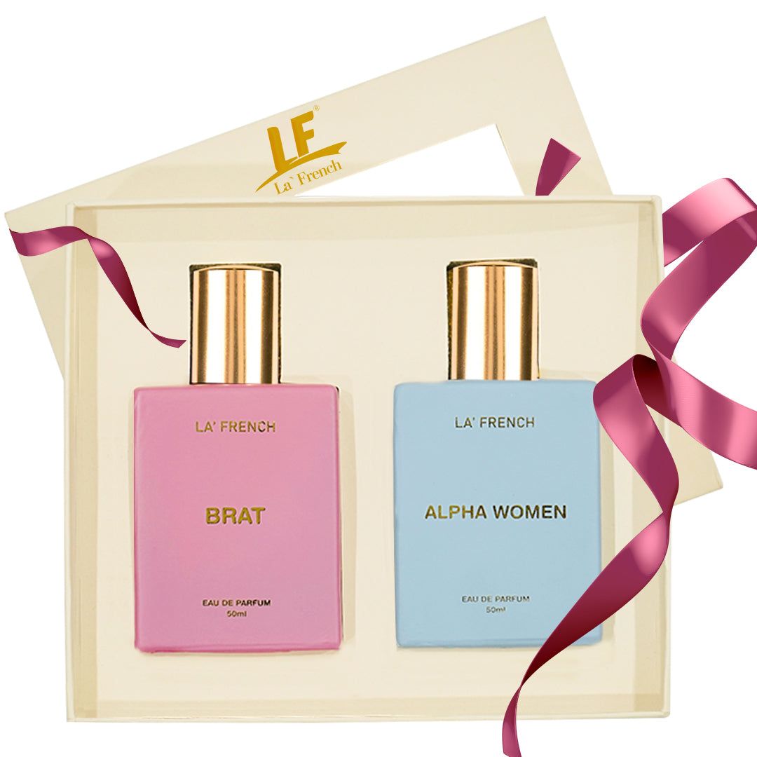 La French Brat & Alpha Women Luxury Unisex Perfume Gift Set 50ml X 2 Pcs