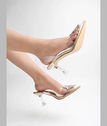 Shoetopia - Gold Women's Sandal Heels