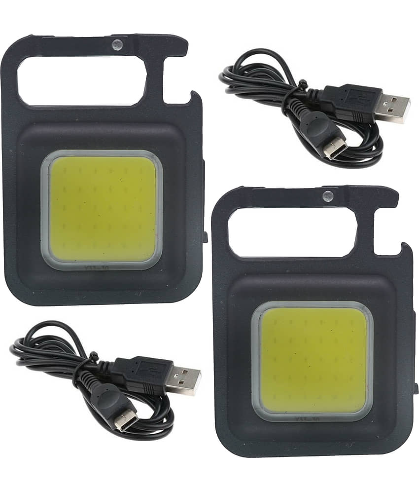 JMALL - 10W Black Emergency Light ( Pack of 2 )