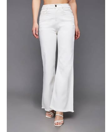Miss Chase - White Denim Bootcut Women's Jeans ( Pack of 1 )