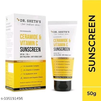 Dr. Sheth's Ceramide & Vitamin C Sunscreen SPF Dr. Sheth's Ceramide & Vitamin C Sunscreen SPF