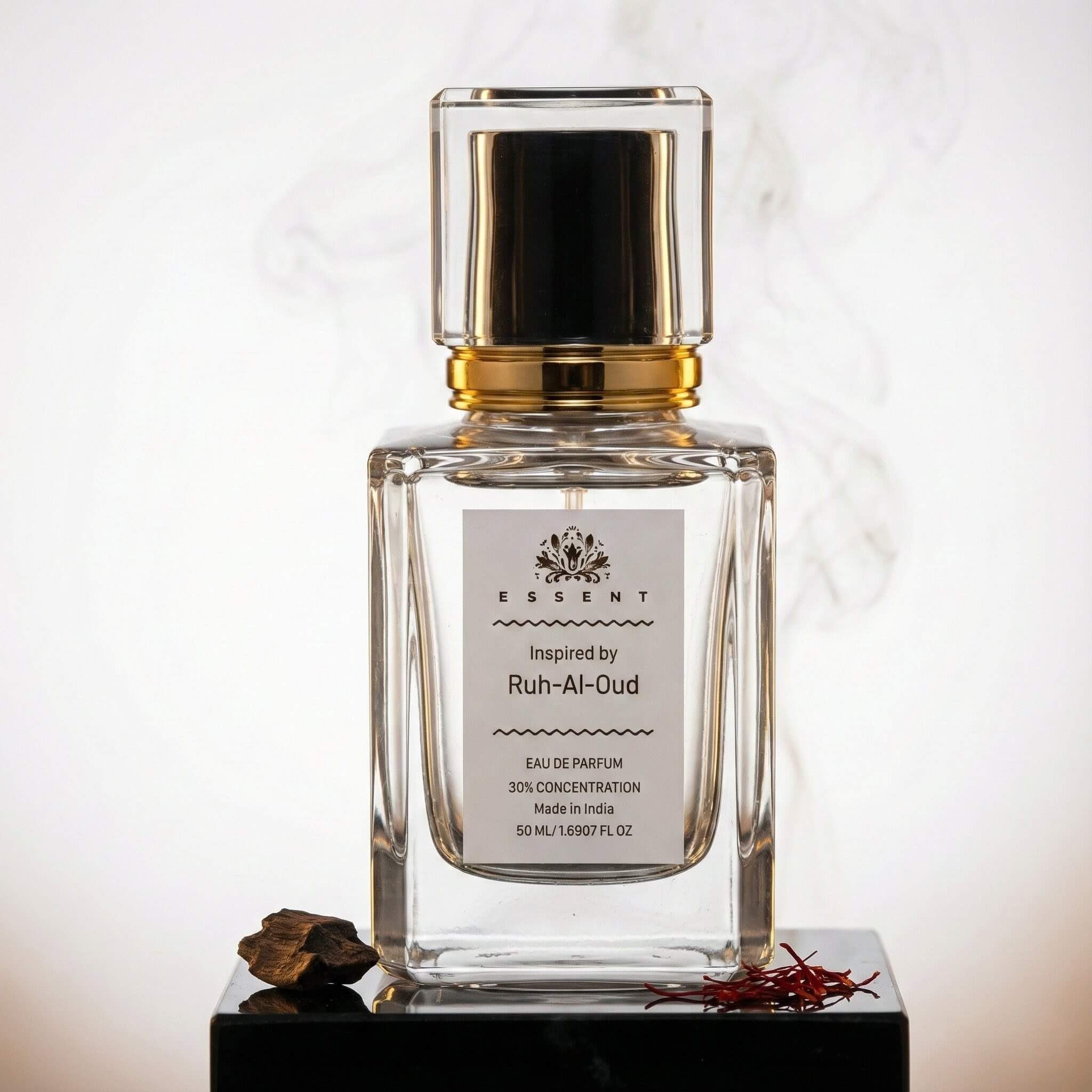 Essent Perfumes Ruh-Al-Oud Eau de Parfum (EDP) – Pure Oud Deep Woody Long Lasting Perfume – Unisex Fragrance