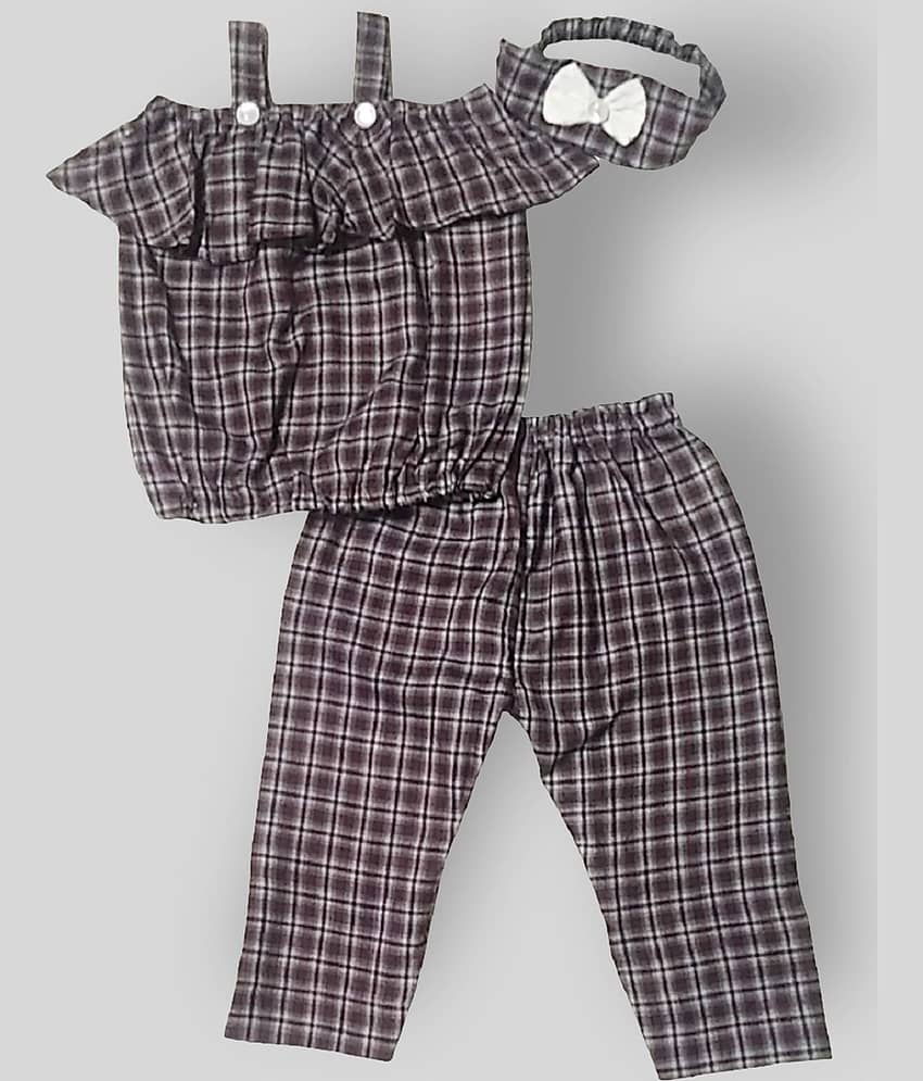 harshvardhanmart Pack of 1 Baby Girls Cotton Blend Dresses ( Purple )