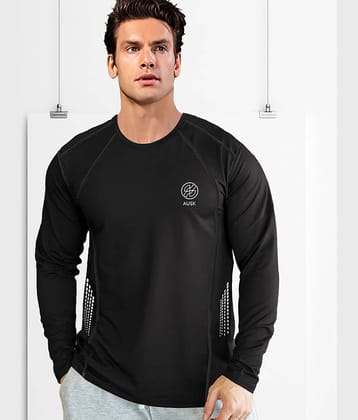 AUSK Black Polyester Regular Fit Men's Sports T-Shirt ( Pack of 1 )