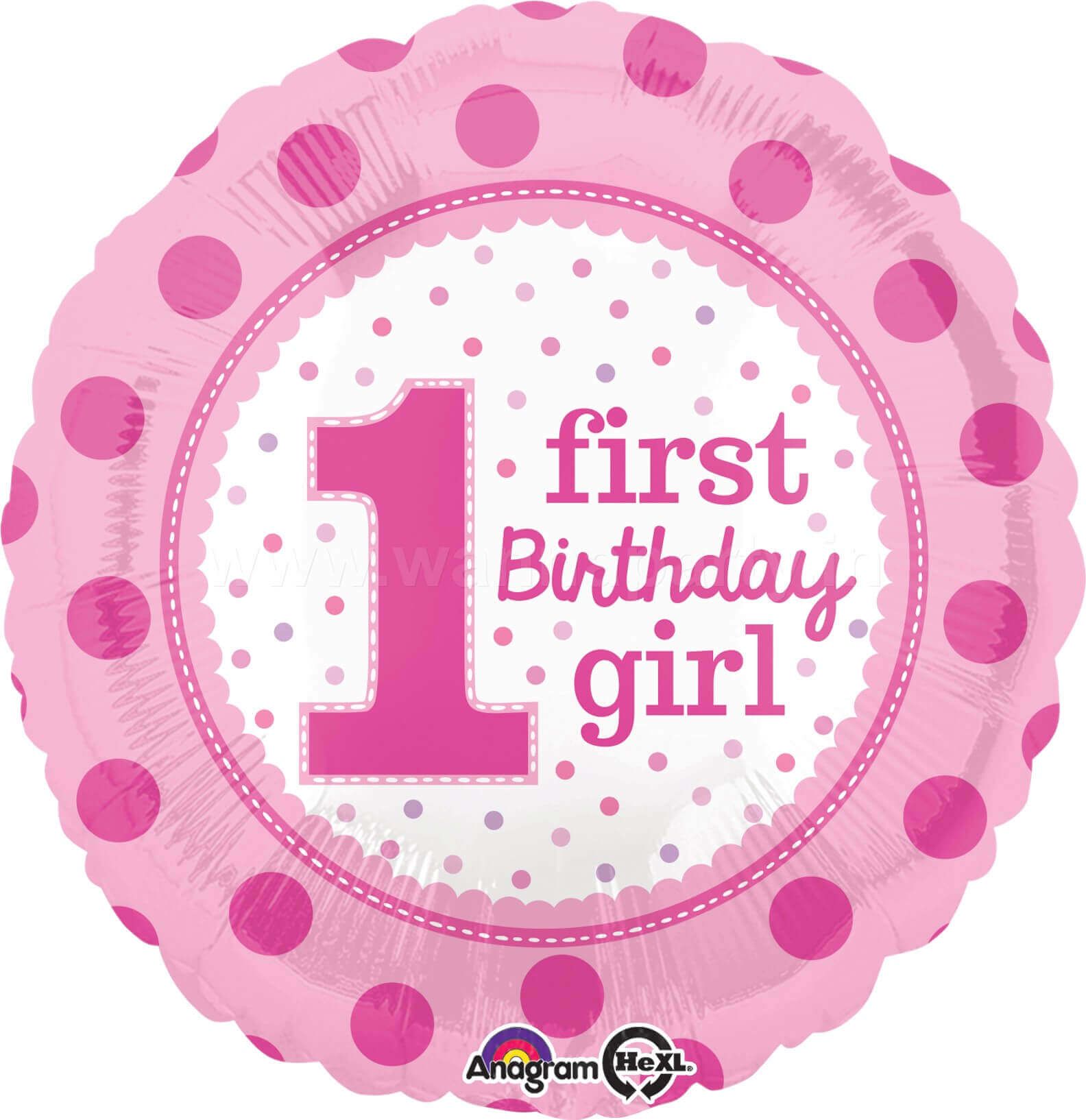 1st Birthday Girl 18" S40