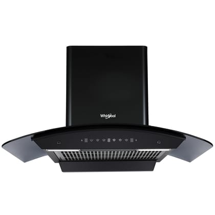 Whirlpool 90cm 1350 m3/hr Filterless Autoclean Kitchen Chimney | Free Installation | 11 Years Warranty on Motor and 5 Years Comprehensive | Made In India| CGFL 904 HAC BK HOOD | Gesture Control| Black Whirlpool 90cm 1350 m3/hr Filterless Autoclean Kitche