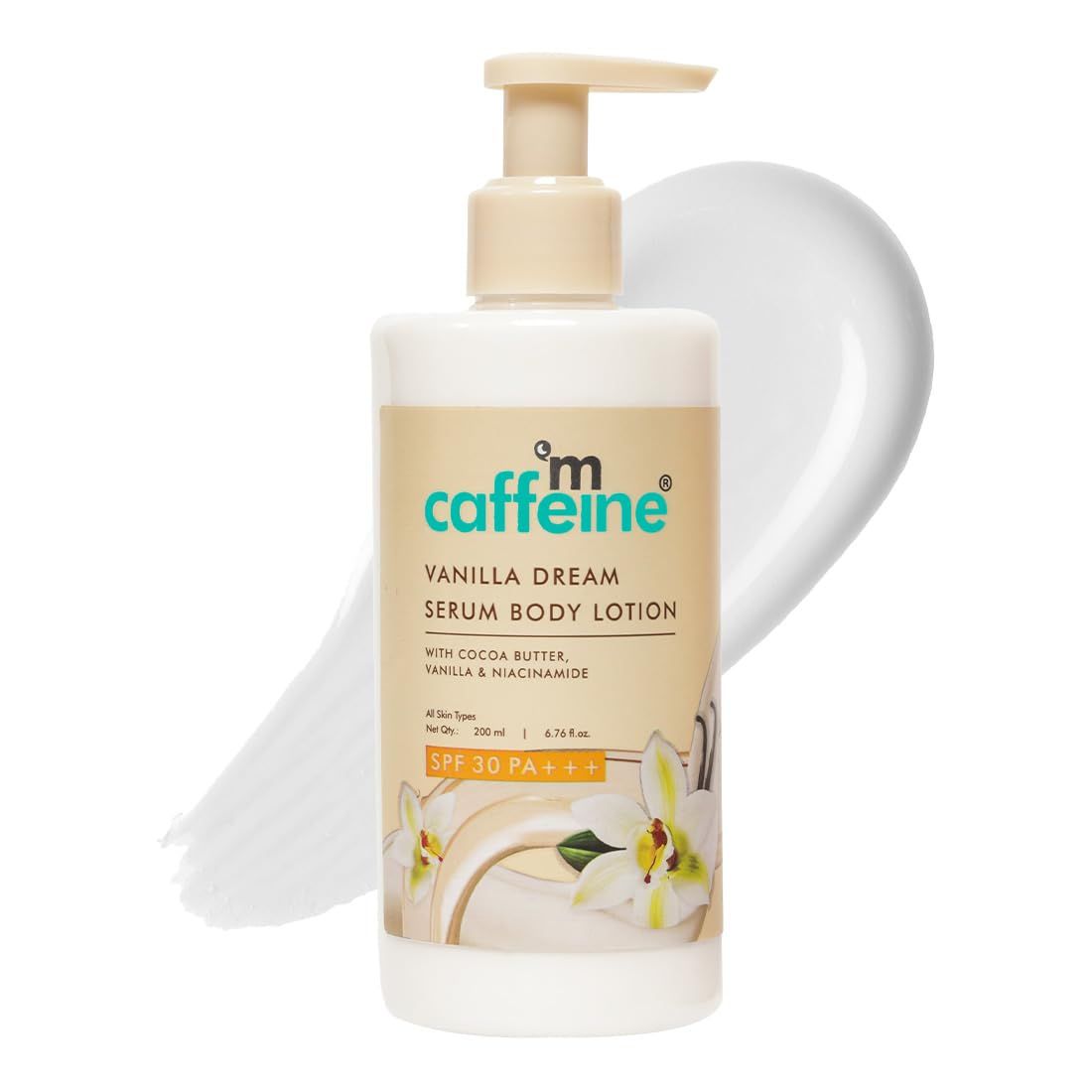 mcaffeine Vanilla Dream Serum Body Lotion Spf 30 Pa+++ For Women And Men | Uva And Uvb Protection, No White Cast | Sunscreen Body Lotion With Niacinamide & Cocoa Butter | 200Ml mcaffeine Vanilla Dream Serum Body Lotion Spf 30 Pa+++ For Women And Men | Uv