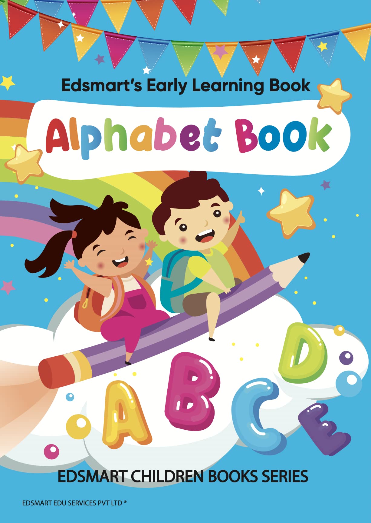 Edsmart Nursery Alphabet Writing Book for 3 Years Old | Alphabet Capital Letters, Coloring, Pattern tracing, Handwriting Practice Book, Big Letters of Alphabet