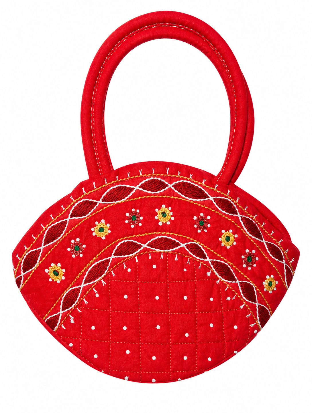 BAG BANJARA FISH TYPE 10X7 Inch Multi colour