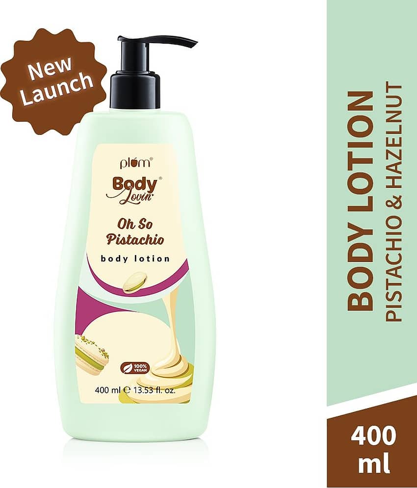 Plum Bodylovin' Oh So Pistachio Body Lotion | Lightweight Gel Cream Formula With Aloe (400 ml)