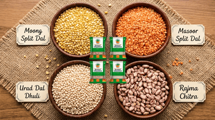 Bharat Organics Premium Dal & Pulse Combo (2 kg)