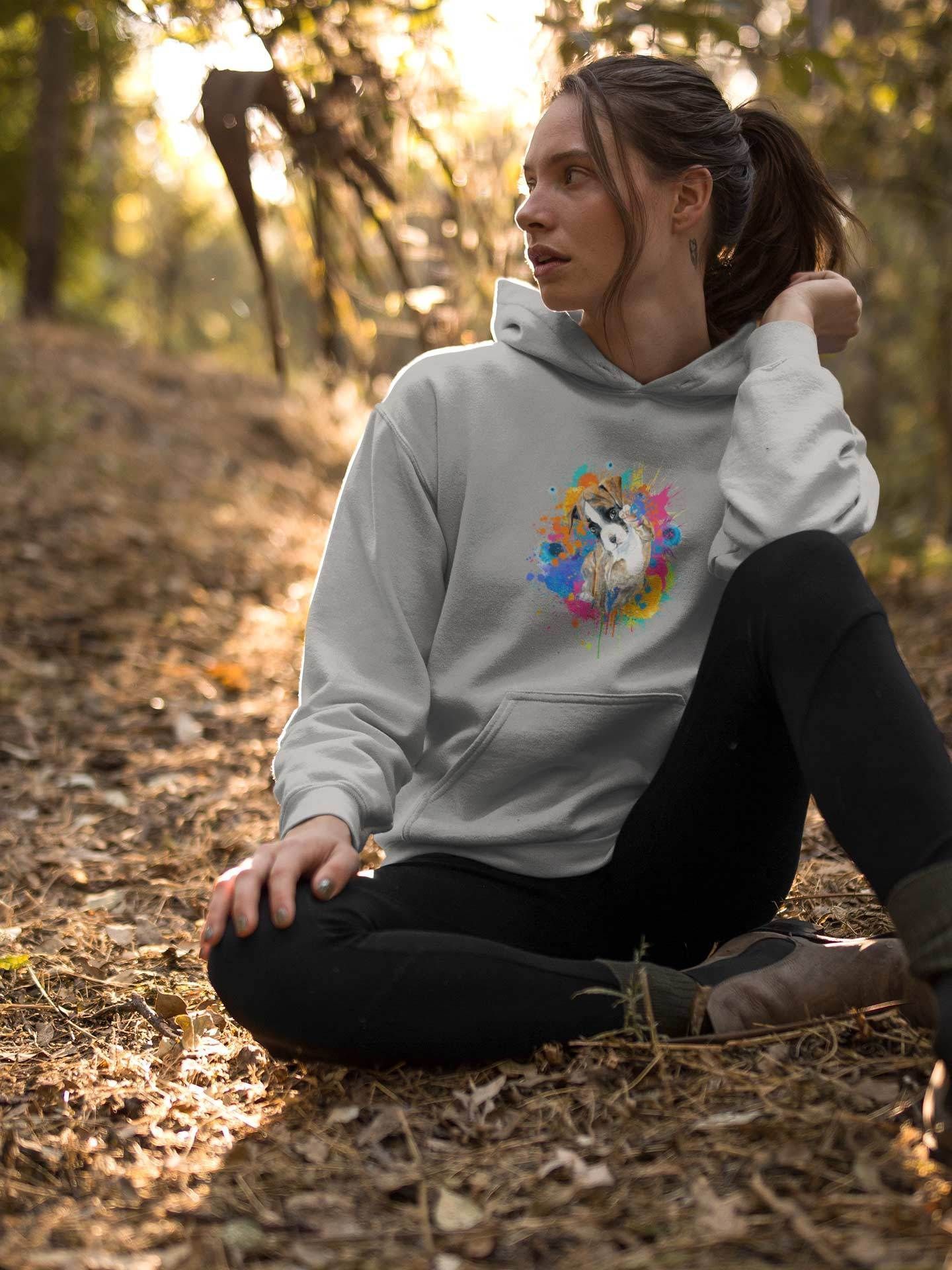 Hoodie (Men) - Splashes Of Joy Puppy (12 Colours)