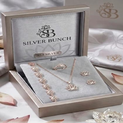 silver pandant set