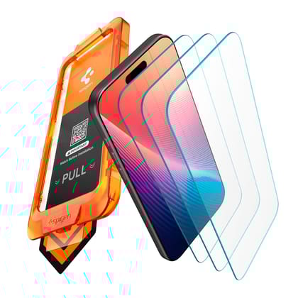 Spigen AlignMaster S Tempered Glass Screen Protector Guard for iPhone 17 Pro Max [3 Pack] Spigen AlignMaster S Tempered Glass Screen Protector Guard for iPhone 17 Pro Max [3 Pack] - transparent / iPhone 17 Pro Max (AlignMaster S)