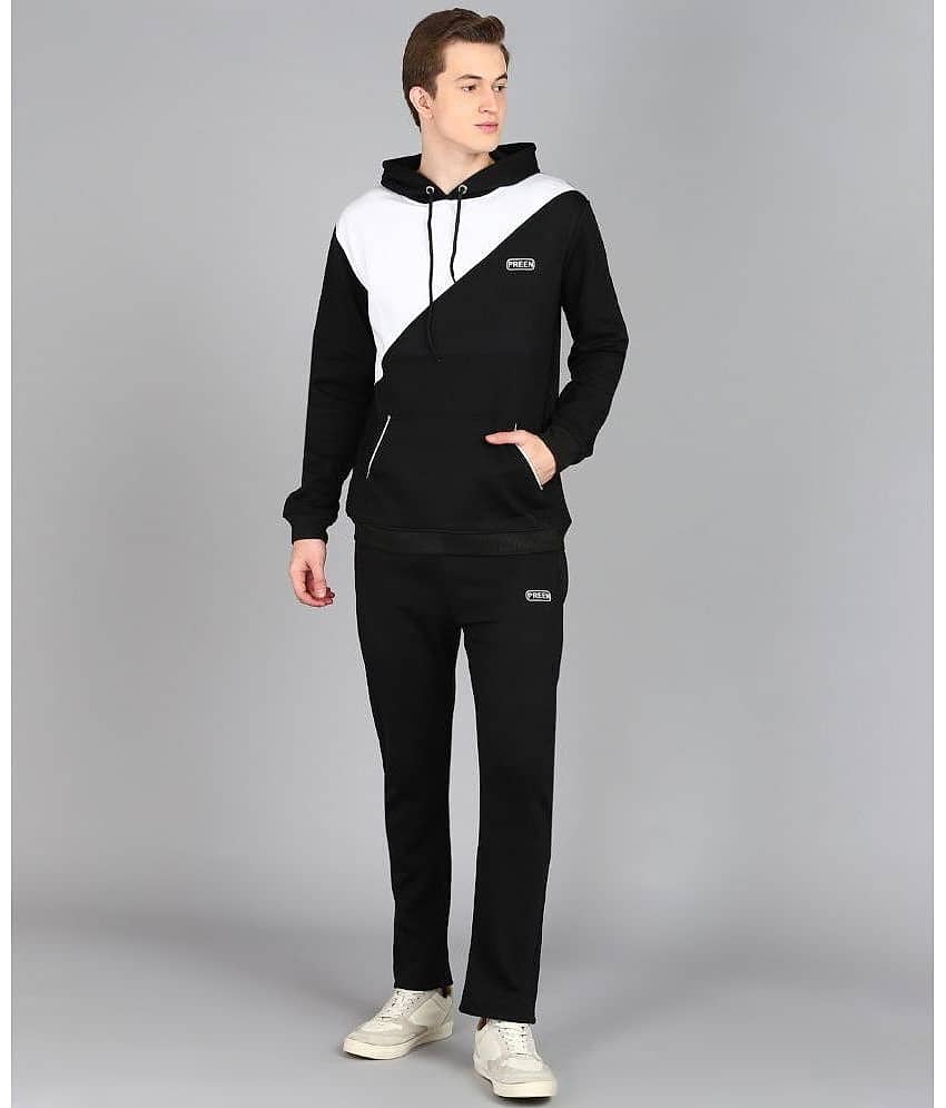 Preen Black Fleece Regular Fit Men's Tracksuit ( Pack of 1 )